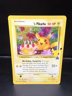 Pokemon TCG Birthday Pikachu Celebrations Classic Collection Promo Card #24 A - Image 1