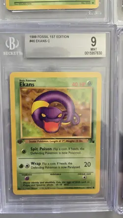 Pokemon Graded Card Lot Of 10 Cards. Eevee, Charmander, Magikarp & More - Image 3