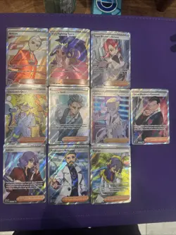 Pokemon TCG Full Art Trainer card Lot 10x SWSH Scarlet Violet NM - Image 1