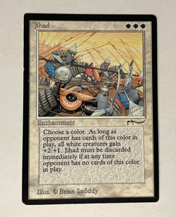 1993 MTG Stone - Jihadd (Dark) | Arabian Nights | 1993 | MP-LP - Image 1