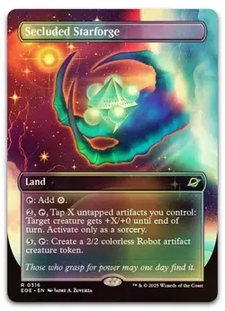 Secluded Starforge (Borderless) #316 (Foil) NM Edge of Eternities EOE Magic MTG - Image 1