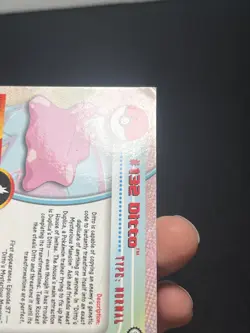 2000 Topps Pokemon TV Animation Edition Series 3 Non Holo #132 Ditto - Image 5