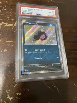 2024 POKEMON PAF EN-PALDEAN FATES SHINY RARE #189 SHROODLE PSA 10 RARE IN HAND - Image 1