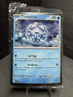 Pokemon TCG Cryogonal 047/191 2025 Holiday Calendar Stamped & SEALED Promo SSPen - Image 2