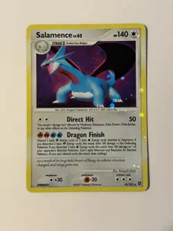 Salamence 18/132 - Holo Rare SWIRL - Secret Wonders Pokemon - 2007 DPBP#431 - LP - Image 2