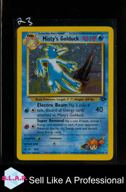 MISTY'S GOLDUCK POKEMON 12/132 2000 BASE SET HOLO ENGLISH - Image 1