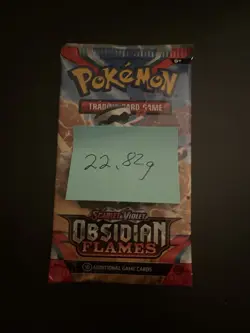 VERY HEAVY! 22.82Gram Obsidian Flames Pokemon TCG Factory Sealed Booster Pack!!! - Image 3