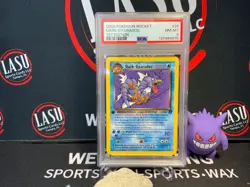 Dark Gyarados-Holo 1st Edition Pokemon Rocket 8 NM PSA Near Mint -Mint #8/82 - Image 1