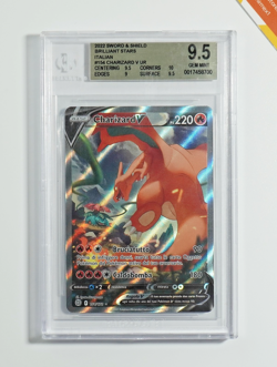 Pokemon BGS 9.5 Charizard V #154 Holo Astri Lucenti 2022 Italiano - Image 1