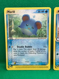 Pokemon Tcg Azumarill 30/100 & Marill 68/100 EX Sandstorm Non Holo - Image 2