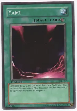 Yami 1st Edition Common SDP-037 Yu-Gi-Oh Lightly Played - Image 1