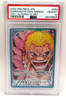 2022 One Piece Doflamingo OP01 Alt Art PSA 10 GEM MT JPN Leader - Image 1