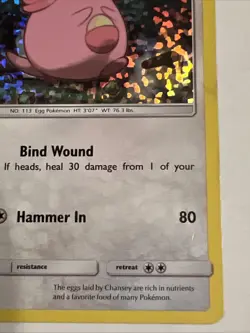 Pokemon Card Chansey 10/12 McDonalds 2018 HOLO Rare LP - Image 2