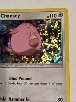 Pokemon Card Chansey 10/12 McDonalds 2018 HOLO Rare LP - Image 5