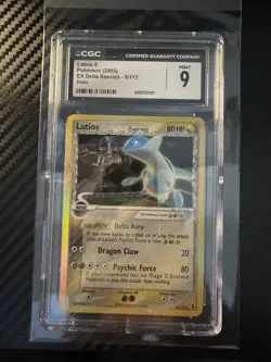 Pokemon TCG Latios EX Delta Species Holo 9/113 Rare Card CGC Mint 9 2005 - Image 3