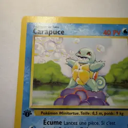 Pokemon Card - 1st Edition French Carapuce - Squirtle 63/102 Base Set Common Lp - Image 2