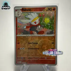 Raboot 027/142 Reverse Holo Pokemon TCG: Stellar Crown Card MINT SHIPPED TODAY! - Image 1