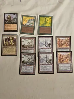 Magic: The Gathering, Necropotence, Thawing Glaciers And More 10 Card Lot - Image 1