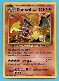 Pokemon Evolutions Charzard Holo Card 11/108 Good Condition - Image 1