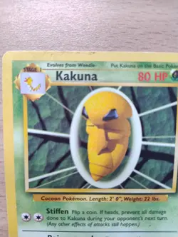 Pokemon Card: Kakuna 33/102 - Base Set - Uncommon (LP) - Image 3