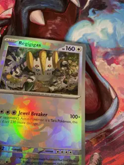 Regigigas 086/131 Sv: Prismatic Evolutions Master Ball Holo NM Pokemon Card 2025 - Image 2