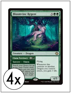 4x Bloomvine Regent, Tarkir Dragonstorm, Magic MTG NM - Image 1