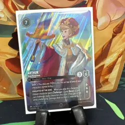Disney Lorcana Arthur King Victorious Enchanted New Shimmering Skies - Image 1