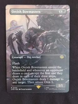 MTG Orcish Bowmasters Borderless Foil (0433) Lord of the Rings LP - Image 1