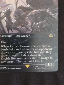 MTG Orcish Bowmasters Borderless Foil (0433) Lord of the Rings LP - Image 2