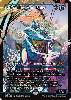 Foil - Mu Yanling, Wind Rider (Showcase) - 399 / NM / English MTG - Image 1