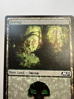 Magic The Gathering - Jumpstart Triple Misprint error - Forest land 3x Print! B - Image 2