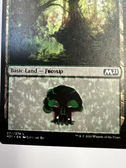 Magic The Gathering - Jumpstart Triple Misprint error - Forest land 3x Print! B - Image 3