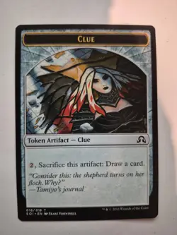 Clue Token (016) MTG NM Shadows over Innistrad - Image 1