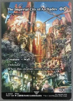 The Imperial City of Archades (Borderless) - MTG - Final Fantasy - NM - Image 1