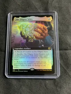 The Filigree Sylex (Extended Art) Phyrexia: All Will Be One Foil Rare NM MTG - Image 1