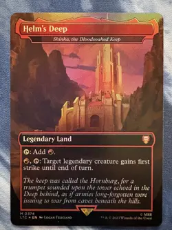 NM - Helm's Deep - Shinka, the Bloodsoaked Keep - Lord of the Rings - Foil - Image 1