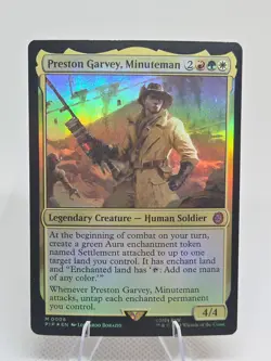 Preston Garvey, Minuteman FOIL X1 PIP MTG Fallout FB3 - Image 1