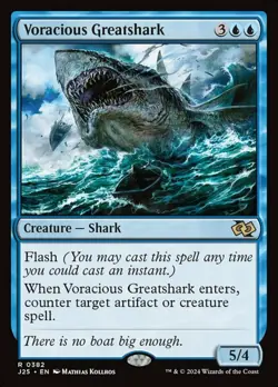 1x Voracious Greatshark - Foundations: Jumpstart - Near Mint, English - MTG! - Image 1