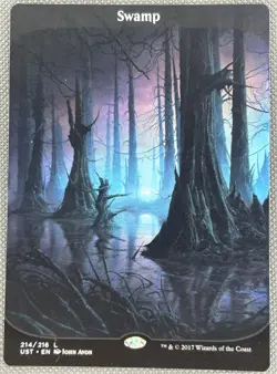 MTG Swamp (214) Unstable Magic The Gathering - Image 1