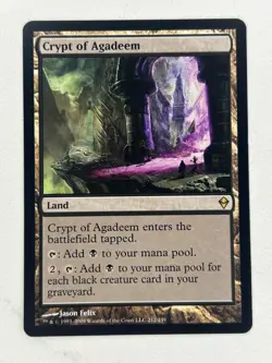 MTG Crypt of Agadeem - Zendikar - Near Mint - Image 1