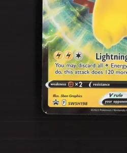 Pikachu V SWSH198 Sword & Shield Black Star Promo Holo Pokemon Card NM - Image 5