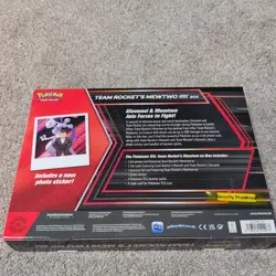 POKEMON TCG SCARLET & VIOLET DESTINED RIVALS TEAM ROCKET'S MEWTWO EX BOX *BNIB* - Image 2