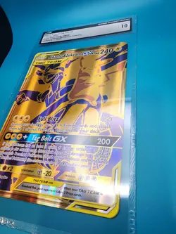 Pokemon TCG Pikachu & Zekrom GX SM248 Jumbo Card CGC 10 Gem Mint - Image 4