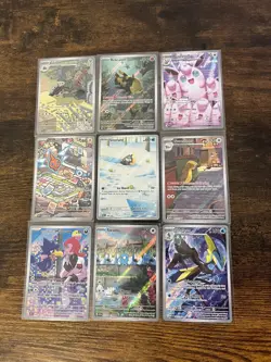 Pokemon Illustration Rare Lot of 9 English Cards Near Mint/ LP Mixed Sets SV - Image 1