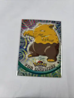 2000 Topps Pokemon TV Animation Series Blue Logo #96 Drowzee - Image 1