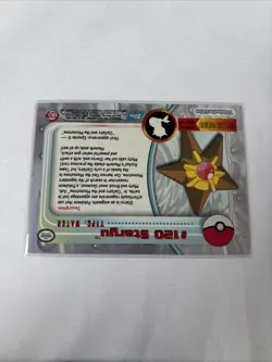 2000 Topps Pokemon TV Animation Series Blue Logo #120 Staryu - Image 5