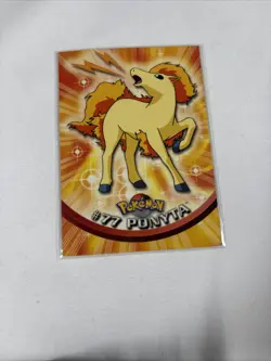 2000 Topps Pokemon TV Animation Series Blue Logo #77 Ponyta - Image 1