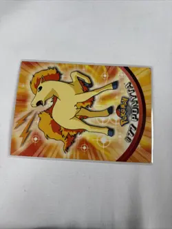 2000 Topps Pokemon TV Animation Series Blue Logo #77 Ponyta - Image 4