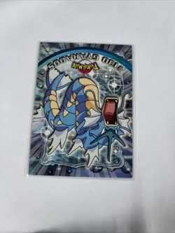 2000 Topps Pokemon TV Animation Series Blue Logo #130 Gyarados - Image 3