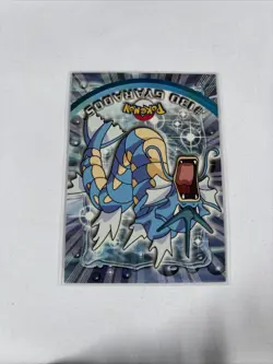2000 Topps Pokemon TV Animation Series Blue Logo #130 Gyarados - Image 3